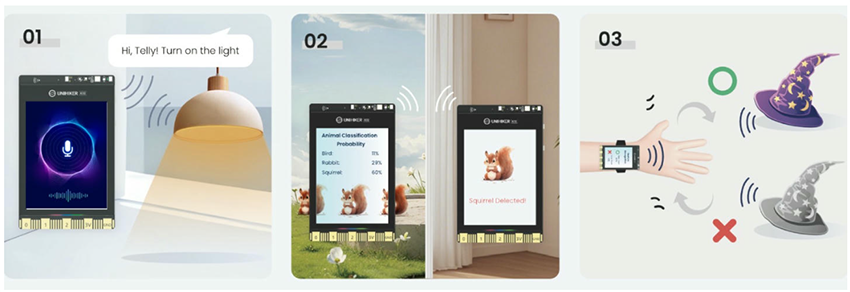 인포그래픽 - DFRobot UNIHIKER K10 AI 코딩 보드